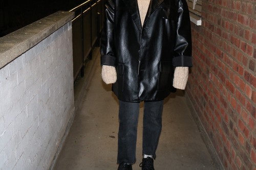 Veste simili cuir hey - simili,