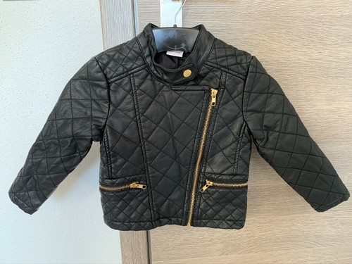 Veste noire simili cuir - ,
